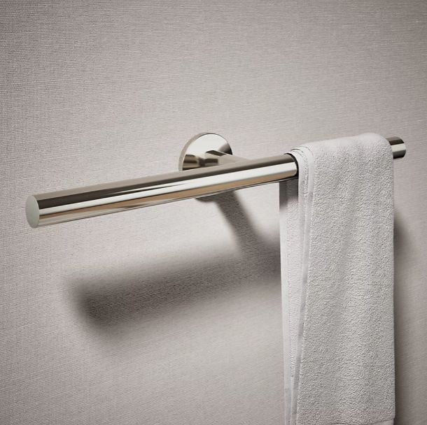 KOHLER® Components® Vibrant Polished Nickel Double Towel Arm-1