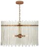 Currey & Company Electra Antique Brass/Clear Chandelier-0