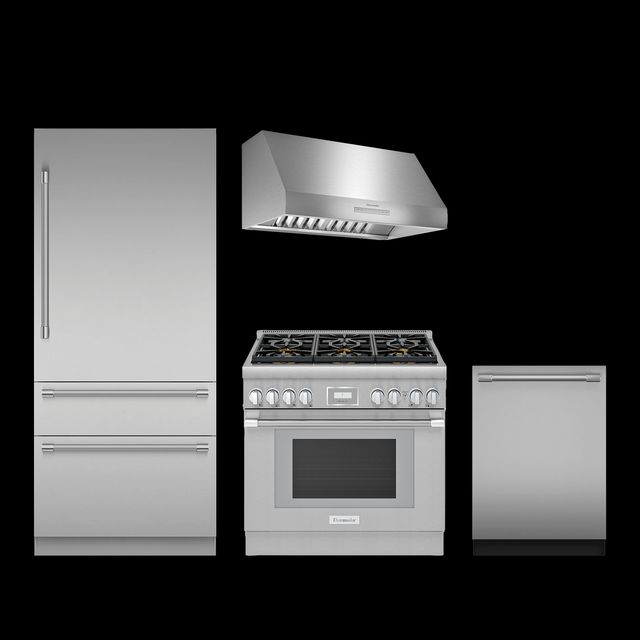 Thermador 4 Piece Stainless Steel Gas Kitchen Package-0