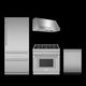 Thermador 4 Piece Stainless Steel Gas Kitchen Package-0