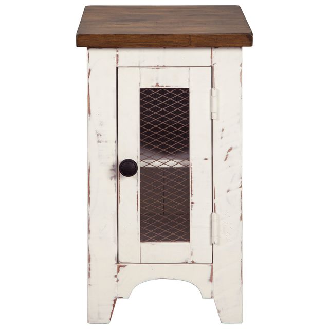 Signature Design by Ashley® Wystfield 2-Piece White/Brown Chair Side End Table Set-1