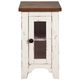Signature Design by Ashley® Wystfield 2-Piece White/Brown Chair Side End Table Set-1