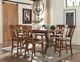 Intercon District Cool Copper Counter Dining Table with Black Base-1