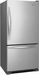 Whirlpool® Gold® 33" 22.1 Cu. Ft. Stainless Steel Bottom Freezer Refrigerator with SpillGuard™ Glass Shelves-3