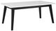 Steve Silver Co. Vida White Rectangular Dining Table with Black Base-1