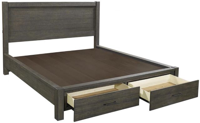 aspenhome® Mill Creek Carob Queen Panel Storage Bed-1