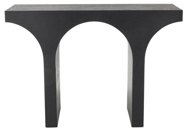 Deco Marche Black Abstract Cutout Arch Console Table-1