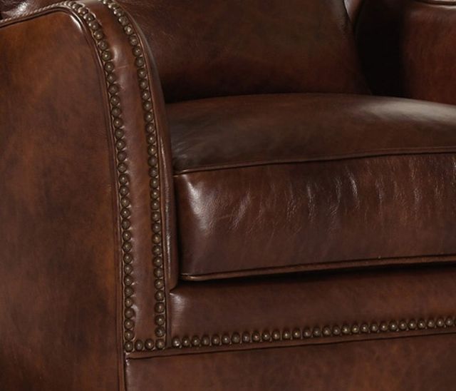 Maitland-Smith® Vermont Danbury Tobacco Leather Occasional Chair | Gardella  Furniture