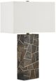 Currey & Company Carina Natural/Brass Table Lamp-1