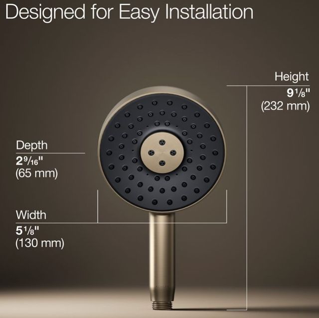 KOHLER® Statement® Vibrant Brushed Bronze 1.75 GPM Round 3-Function Handshower-2