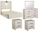 Signature Design by Ashley® Exquisite 5-Piece White Full Panel Bed Set-0