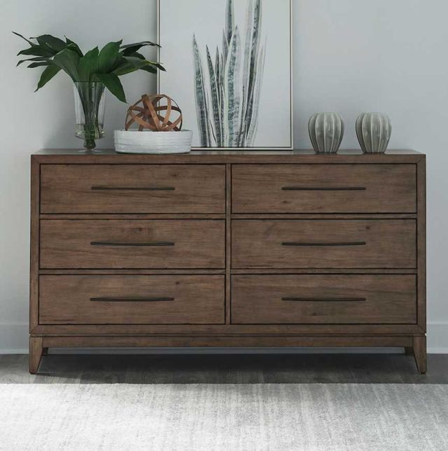 Liberty Furniture Shaker Lakes Harvest Brown Dresser-1