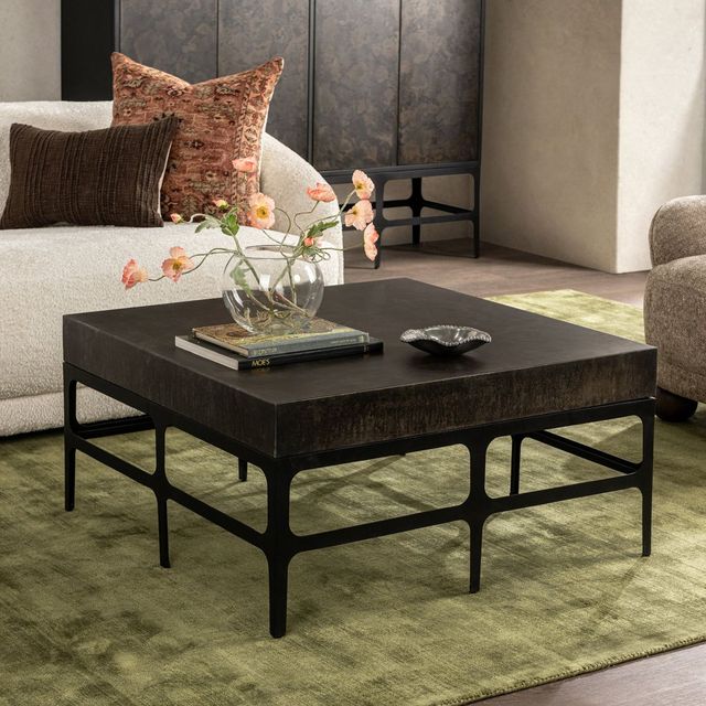 Classic Home Adela Rust Noir Coffee Table-1