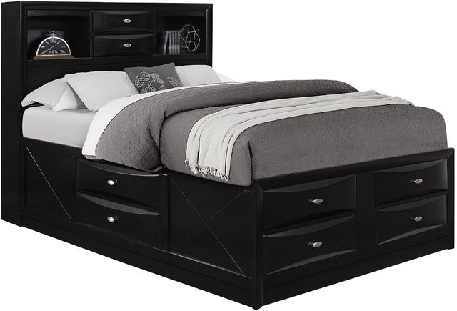 Global Furniture USA Linda 5-Piece Black King Bedroom Set-2