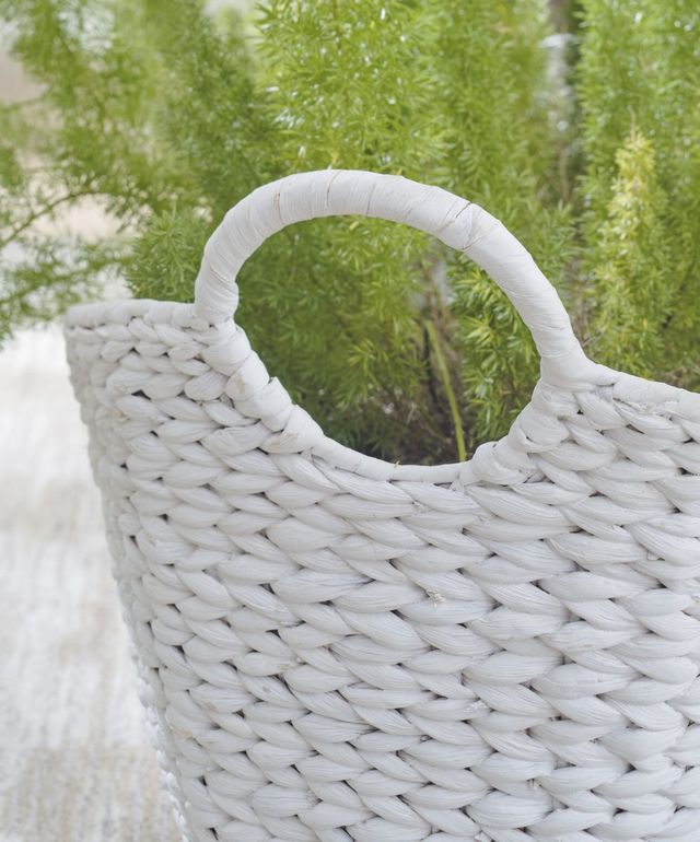 Signature Design by Ashley® Perlman 2-Piece Antique White 16" Basket Set-2