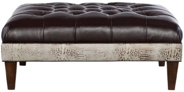 Bradington-Young Customizable Fair-N-Square Tufted XL Ottoman-1
