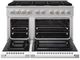 ZLINE Marino 48" Stainless Steel Pro Style Gas Range with White Matte Door-1