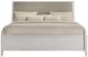 Intercon Andover White King Upholstered Panel Bed-1