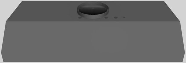 Vent-A-Hood® 48" Gunsmoke Wall Mounted Liner Insert-3