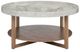 Liberty Furniture Danby Alabaster Cocktail Table with Nutmeg Base-2