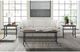 Elements International Mica 3-Piece Black/Brown Table Set-1