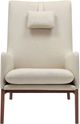 Moe's Home Collection Asta Sand/Walnut Chair-1