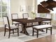 Crown Mark Hamil Brown/White Dining Side Chair-1