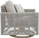 Signature Design by Ashley® Seton Creek Beige/Gray Wicker Outdoor Swivel Lounge with Cushions-2