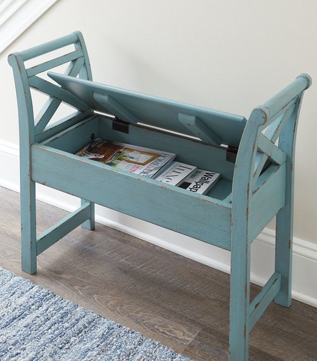 Signature Design by Ashley® Heron Ridge Blue Accent Bench-1