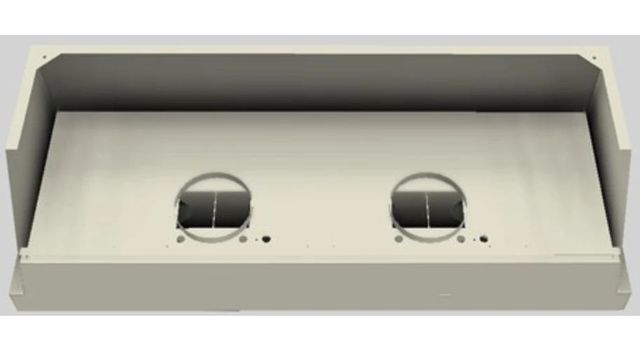 Vent-A-Hood® Designer Series 66" Biscuit Wall Mounted Range Hood-3