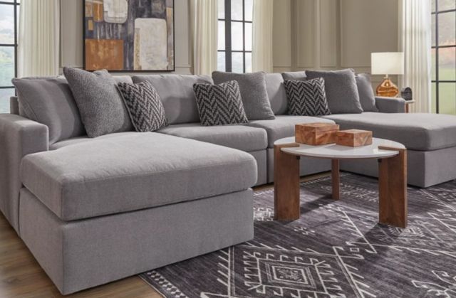 Signature Design by Ashley® Modmax 4-Piece Granite U-Shape Double Chaise Sectional-2