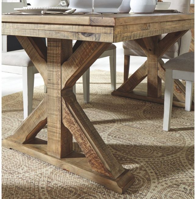 Signature Design by Ashley® Grindleburg Light Grayish Brown Dining Room Table-1