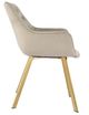 Mazin Furniture Ayami Beige/Gold Dining Arm Chair -2