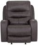 Franklin™ Aspen Duvall Gunmetal Fabric Power Rocker Recliner-3