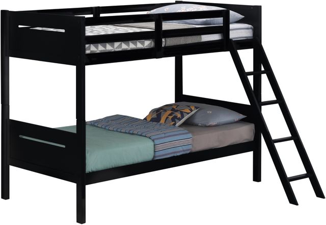 Coaster® Littleton Black Twin/Twin Bunk Bed-3
