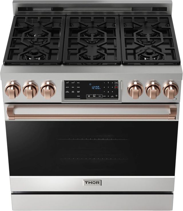 Thor Kitchen® Gordon Ramsay Series 36" Stainless Steel Pro Style Gas Range-1