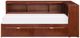 Homelegance® Rowe Dark Cherry Youth Twin Bookcase Corner Platform Storage Bed-2
