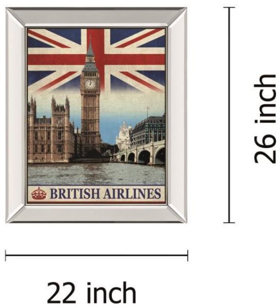 Classy Living The Portmanteau Collection Vintage Travel London Wall Art-1