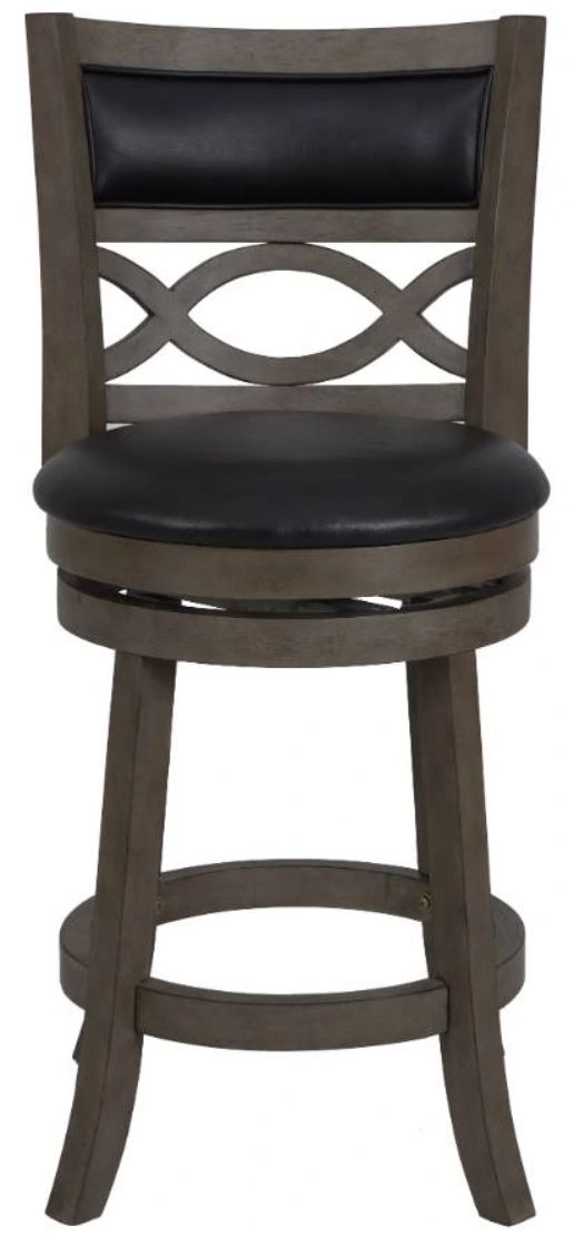 New Classic® Home Furnishings Manchester Black/Gray Counter Stool-2