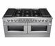 FORNO® Galiano 60" Stainless Steel Pro Style Gas Range-4