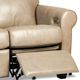Campio Furniture Legacy Leather Benson Light Gray Motion Sofa-1