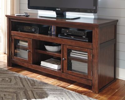 Signature Design by Ashley® Harpan Reddish Brown 60" TV Stand-1