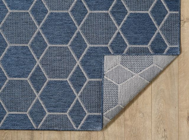 KAS Rugs Provo Blue Geo 5'x8' Area Rug-2