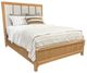 Parker House® Escape Glazed Natural Oak Queen Upholstered Panel Bed-0