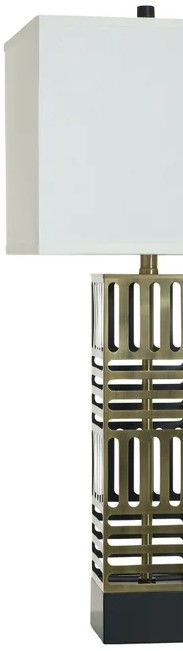 StyleCraft Norman Wyatt Home Orion Plated Ab Steel Table Lamp-1