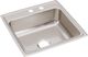 Elkay Lustertone® Classic Lustrous Satin 22" x 22" x 7-5/8" MR2-Hole Single Bowl Drop-In Sink-0