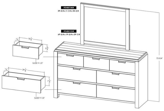 International Furniture Direct Raramuri Black Dresser-3