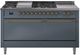 Ilve® Nostalgie II Series 60" Blue Grey Pro Style Dual Fuel Range-0