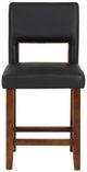 Linon Vega Espresso Black Upholstered Counter Stool-3