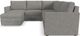 Flex by Flexsteel® 5-Piece Pebble 5-Seat Sectional with Storage Ottoman-2